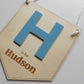 "is for" Personalised Name Hanging Banner