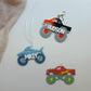 Monster Truck Bag Tag