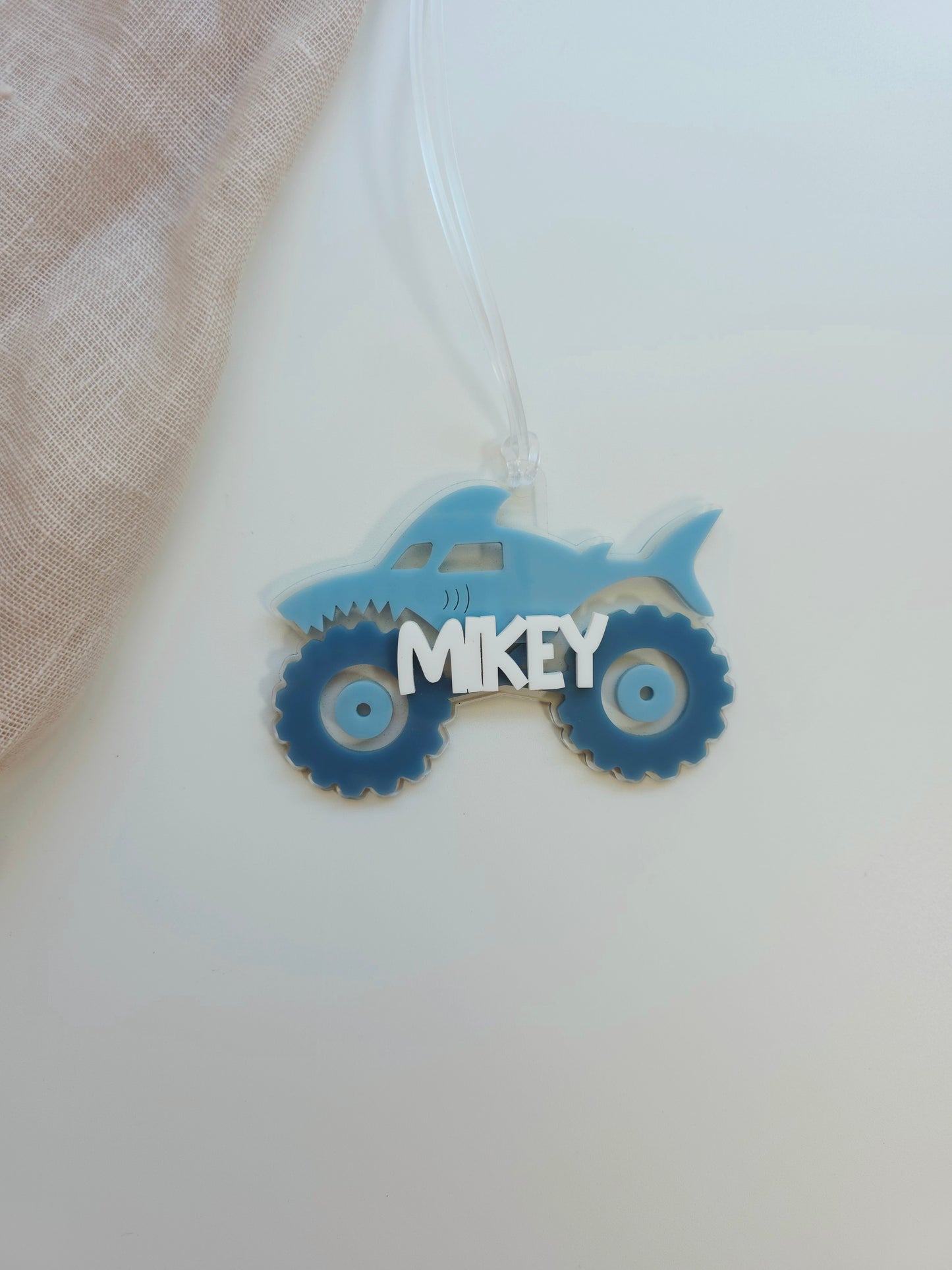 Monster Truck Bag Tag