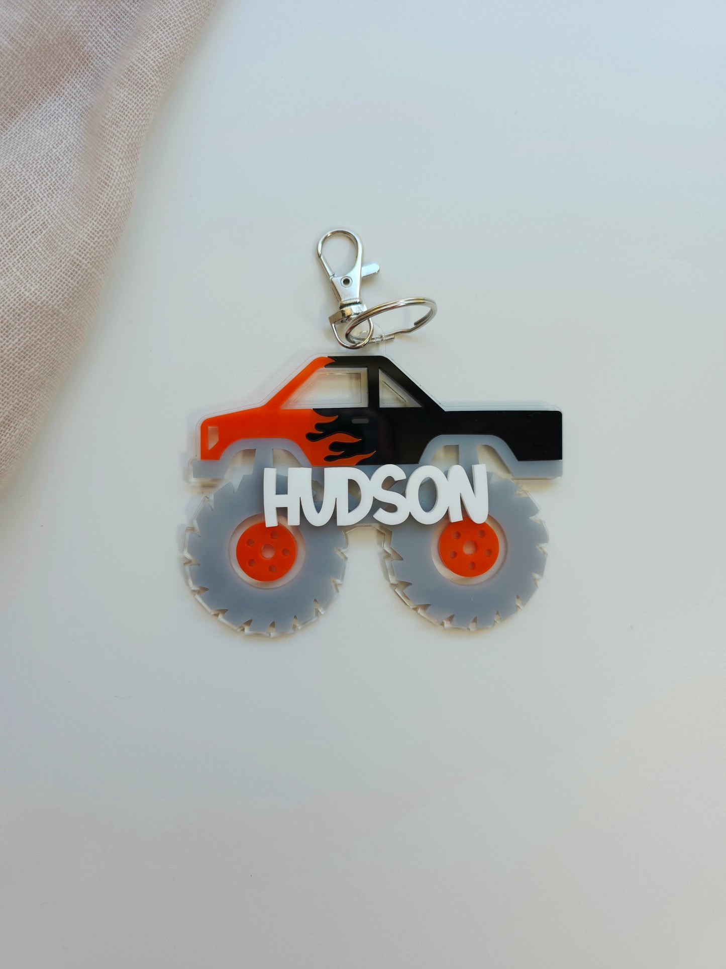Monster Truck Bag Tag