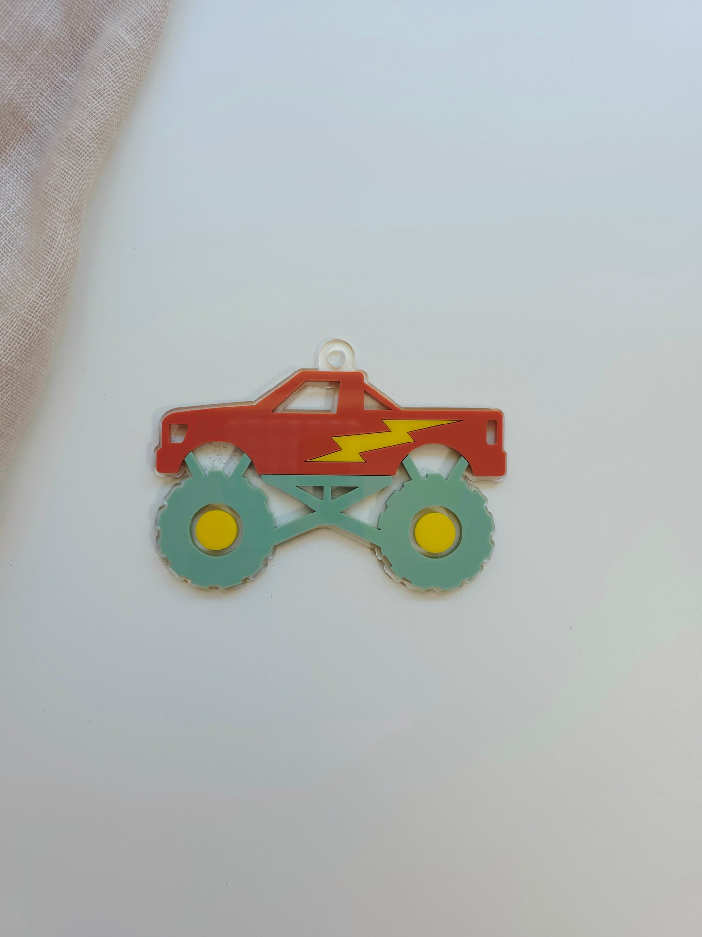 Monster Truck Bag Tag