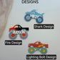 Monster Truck Bag Tag