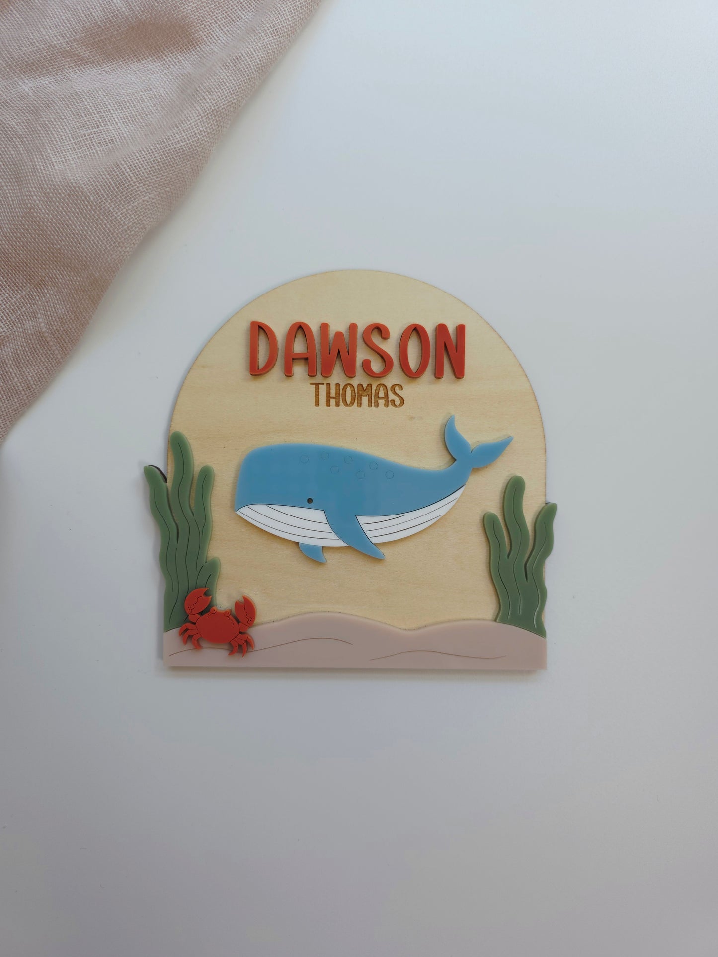 Ocean Under the Sea Name Plaque