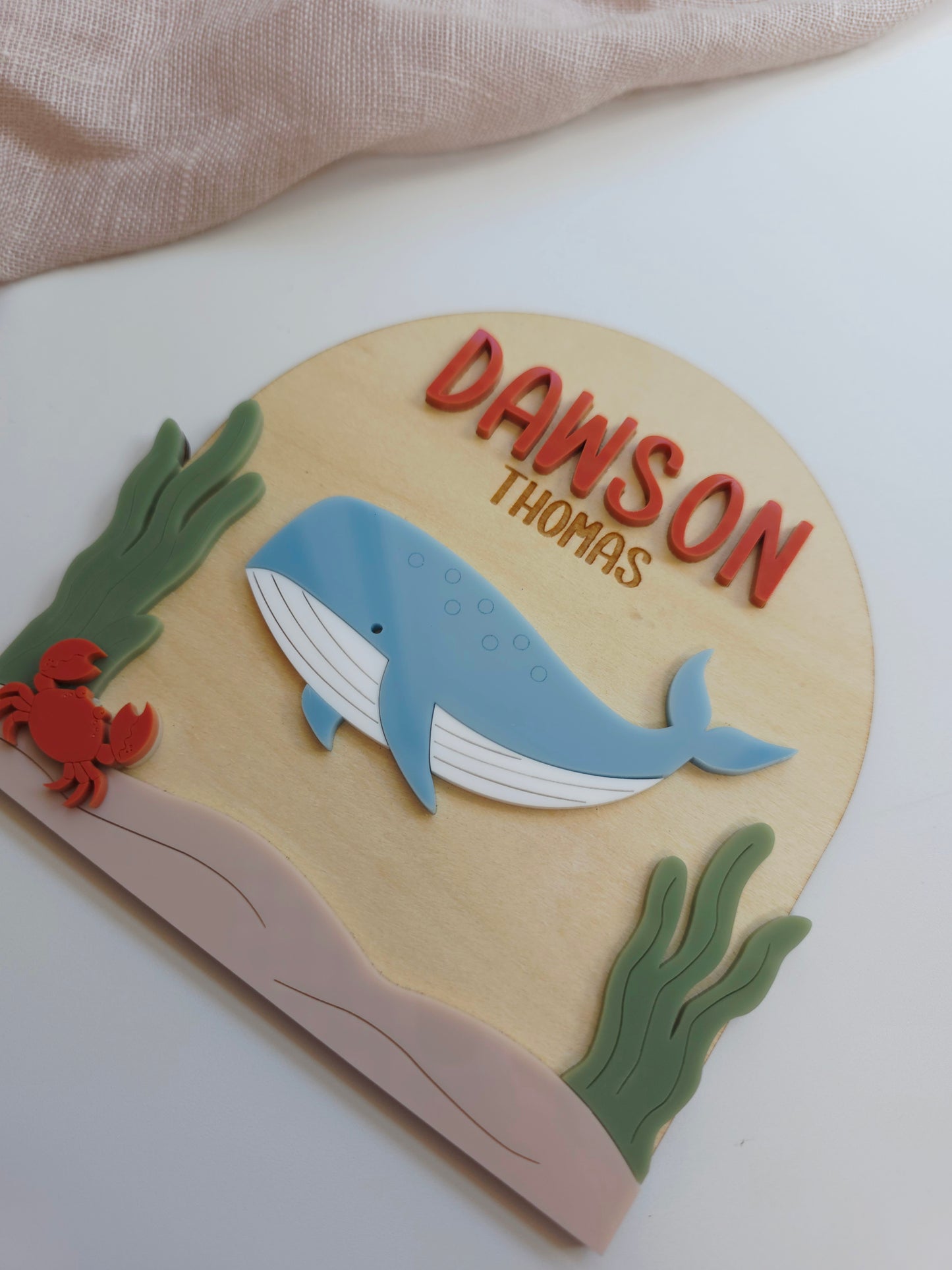 Ocean Under the Sea Name Plaque