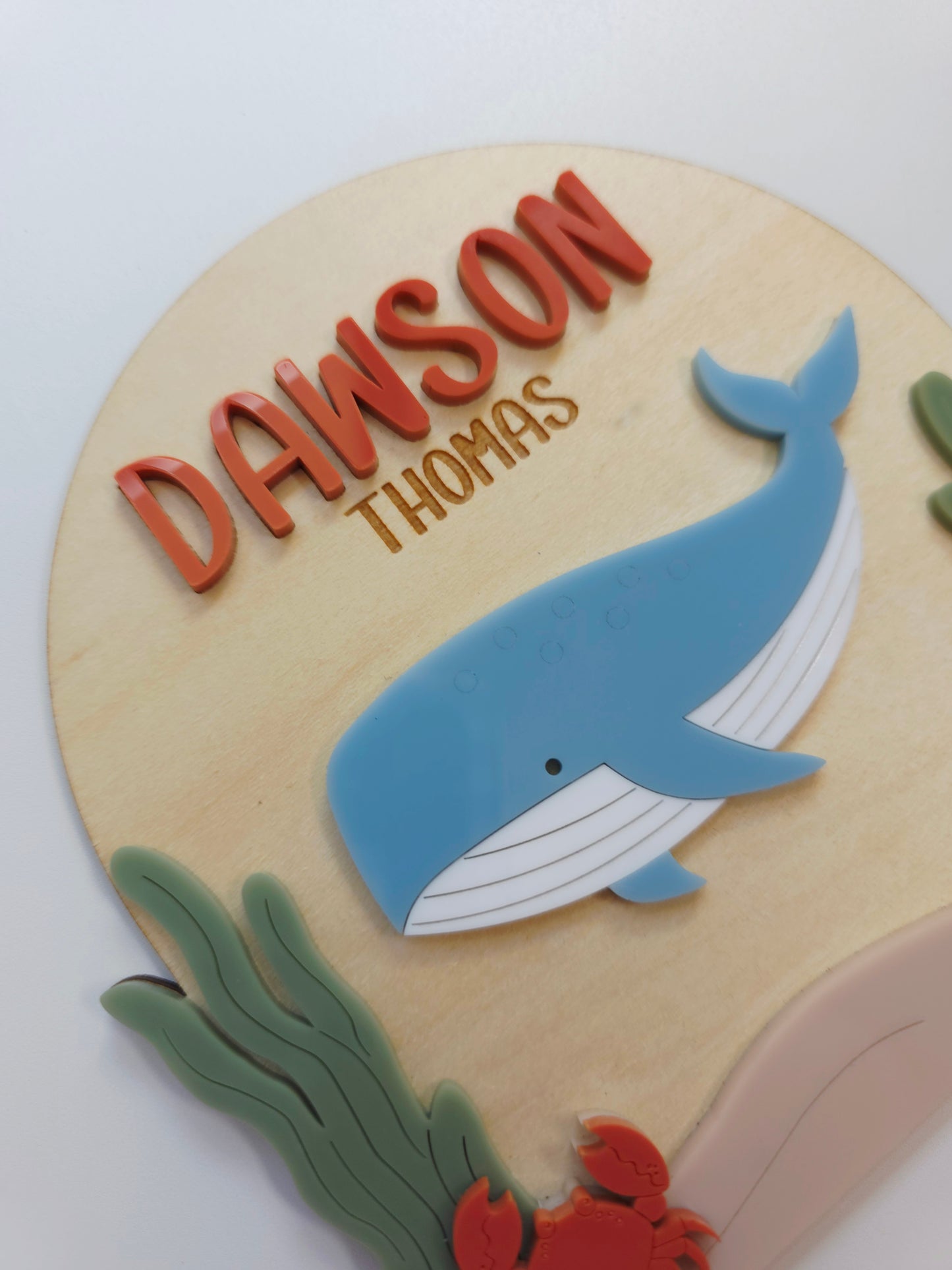 Ocean Under the Sea Name Plaque