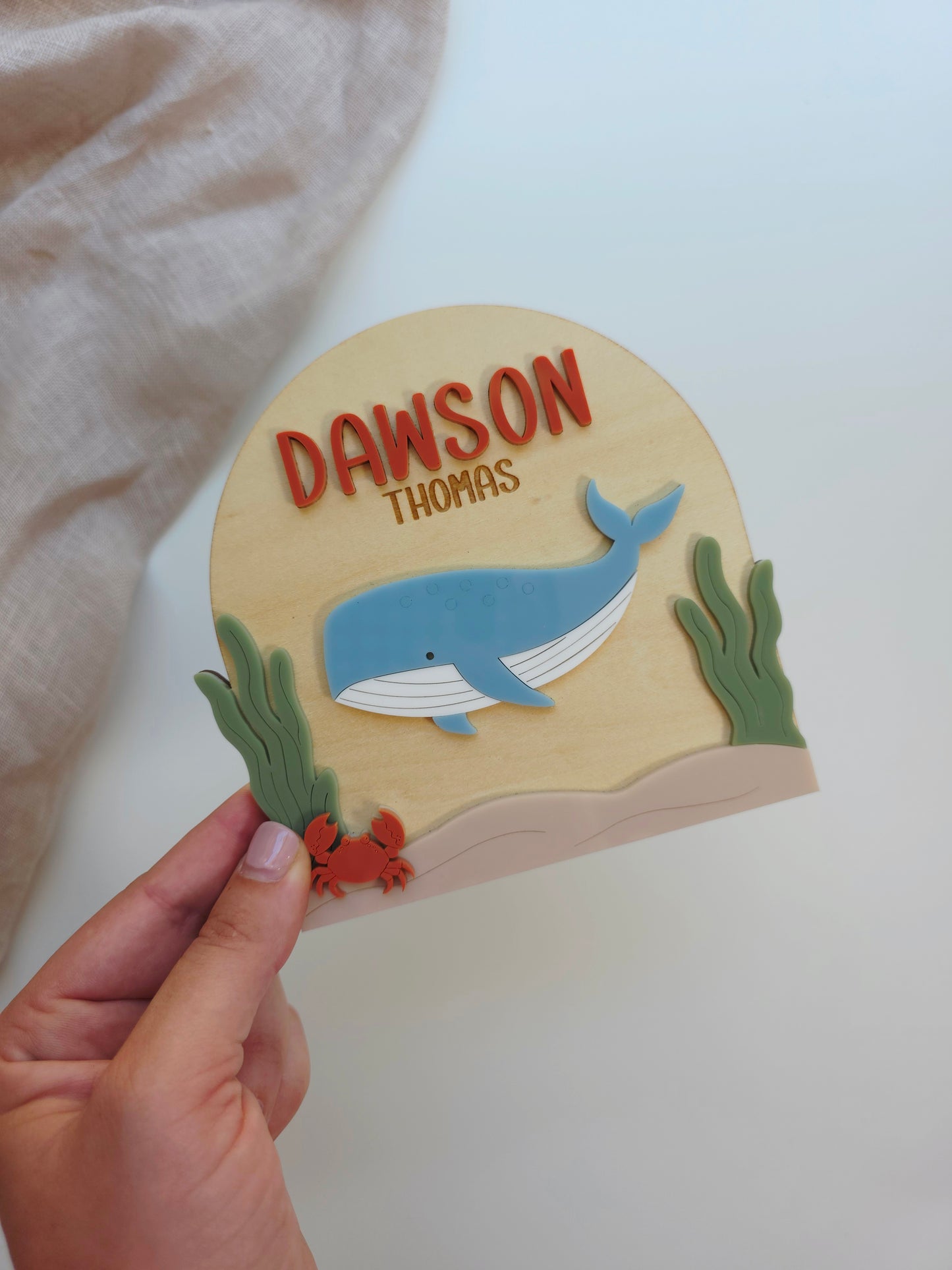 Ocean Under the Sea Name Plaque