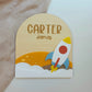 Space Theme Name Plaque