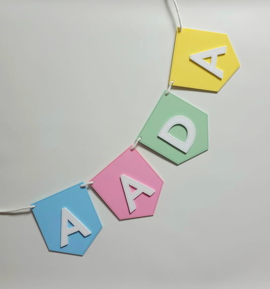 Name Bunting - Acrylic