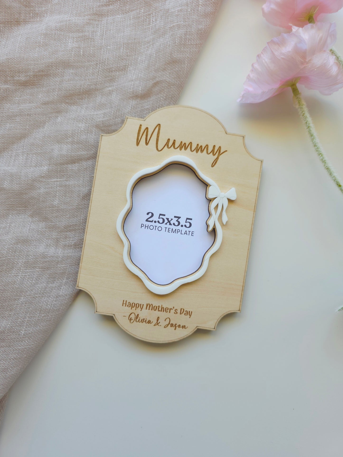Vintage Photo Frame (2.5x3.5 inch) - Personalised