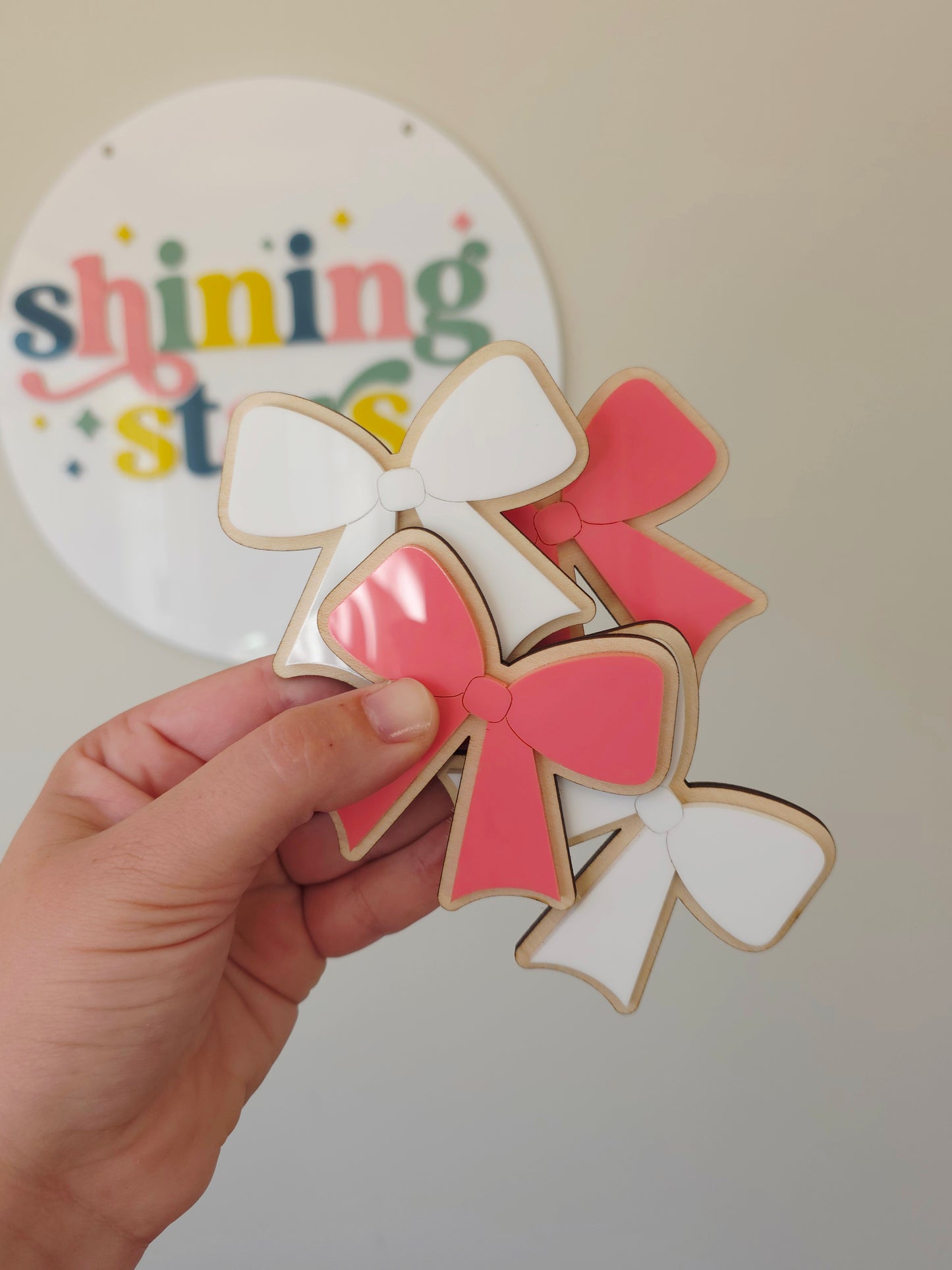 Bow Wall Décor - Set of 4