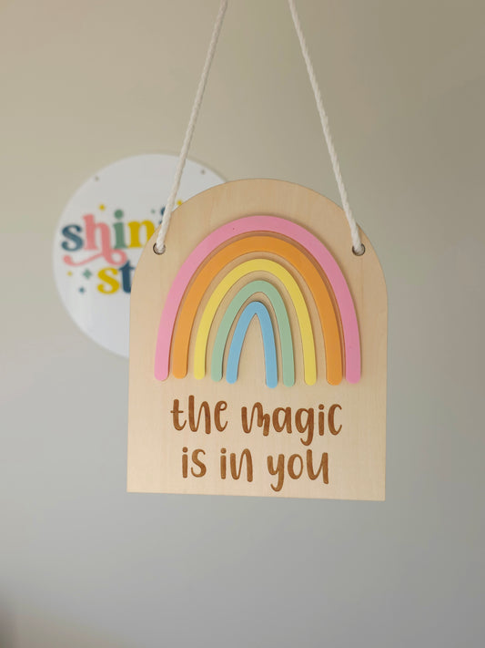 Rainbow Magic Hanging Banner