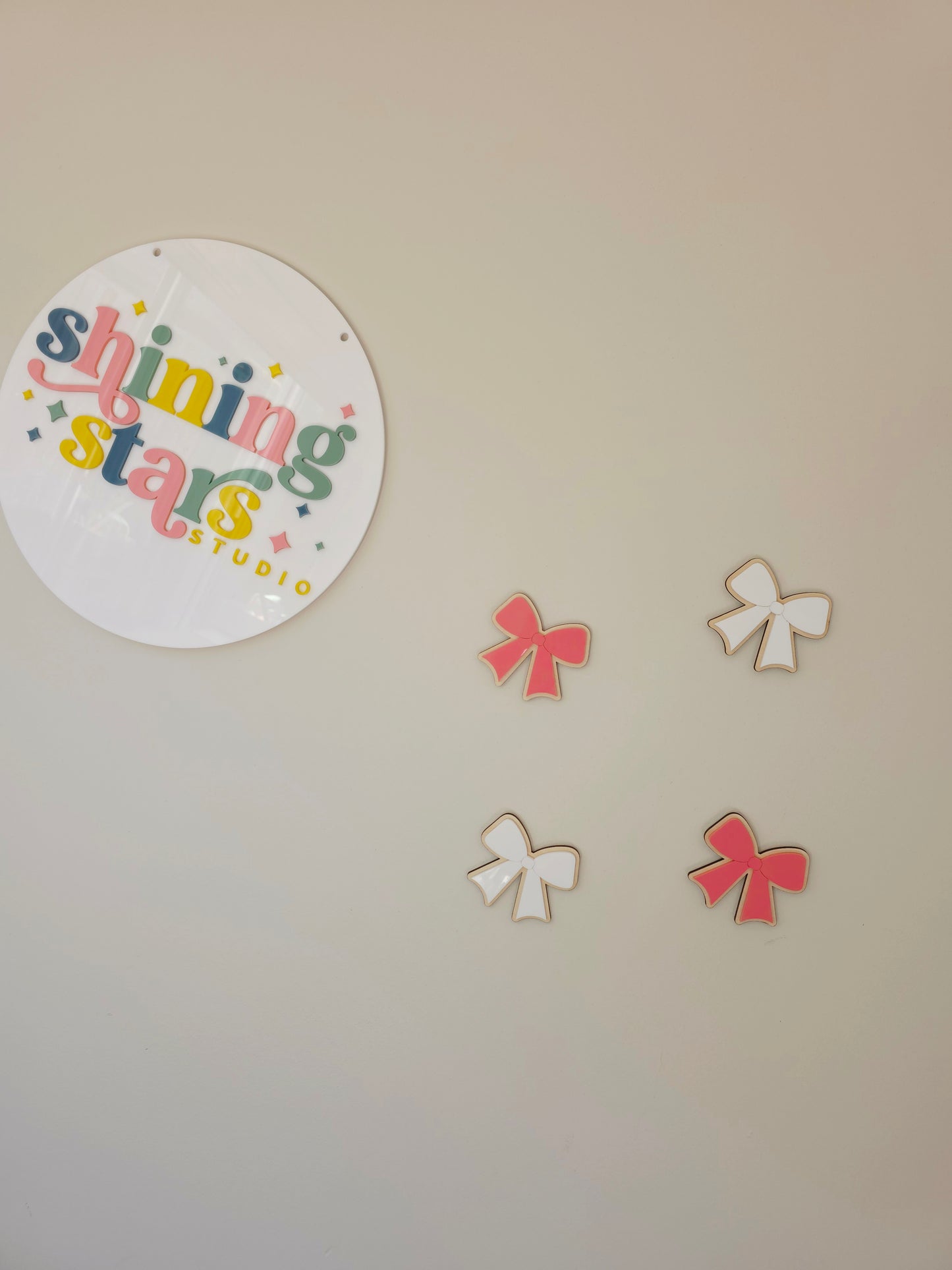 Bow Wall Décor - Set of 4