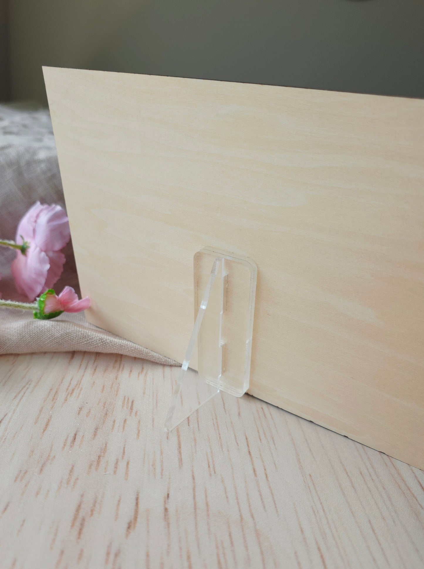 Birth Flower Stand Plaque