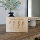 Birth Flower Stand Plaque