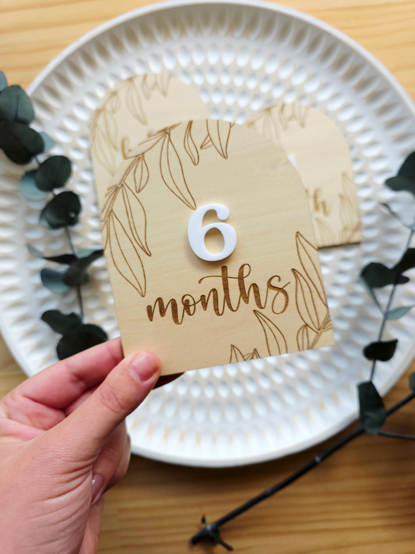 Baby Milestone Cards - Leavy Greenery