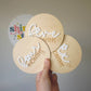 Baby Milestone Cards - Flowery Words
