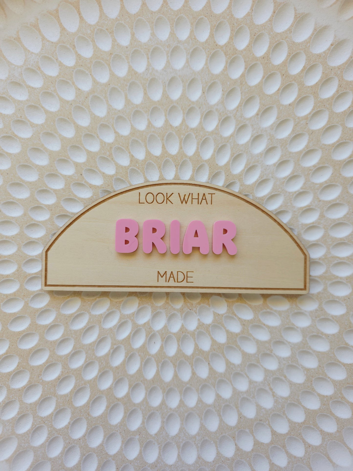 Kids Artwork Magnet- Bubble font