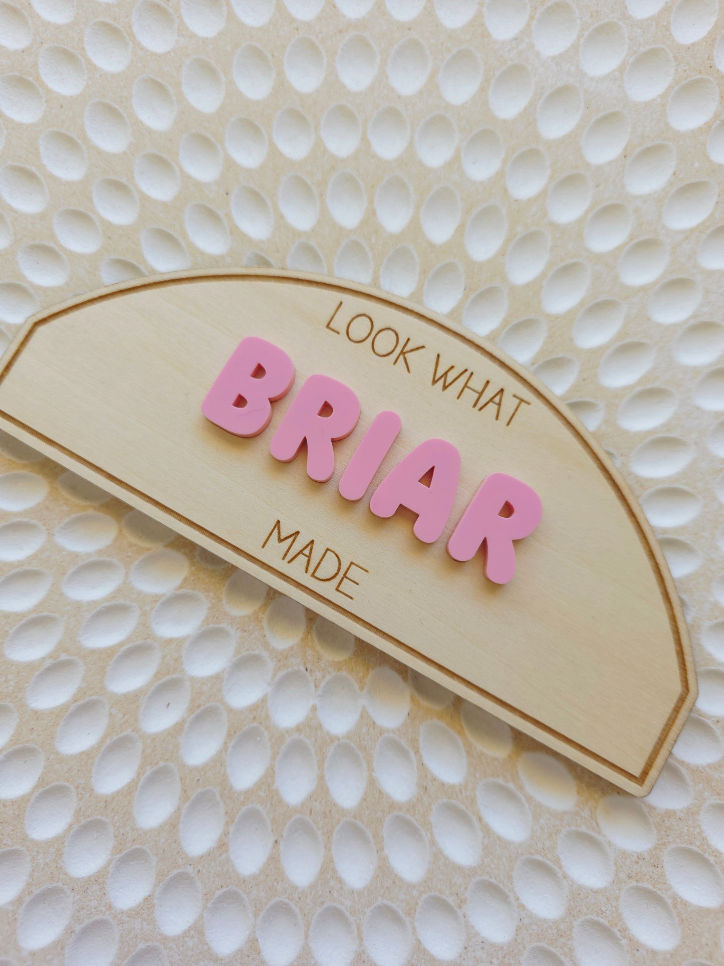Kids Artwork Magnet- Bubble font