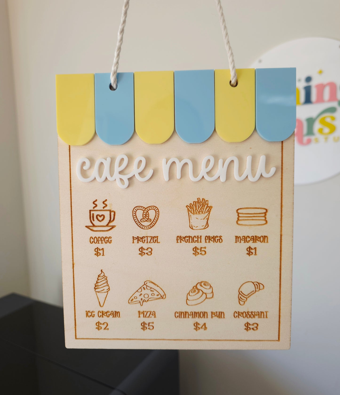 Cafe Menu Yellow & Blue - S&S Collection