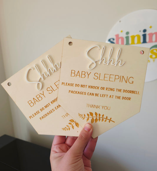 Baby Sleeping Sign - S&S Collection