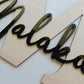 Name Initial Plaque