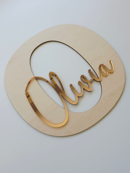 Name Initial Plaque