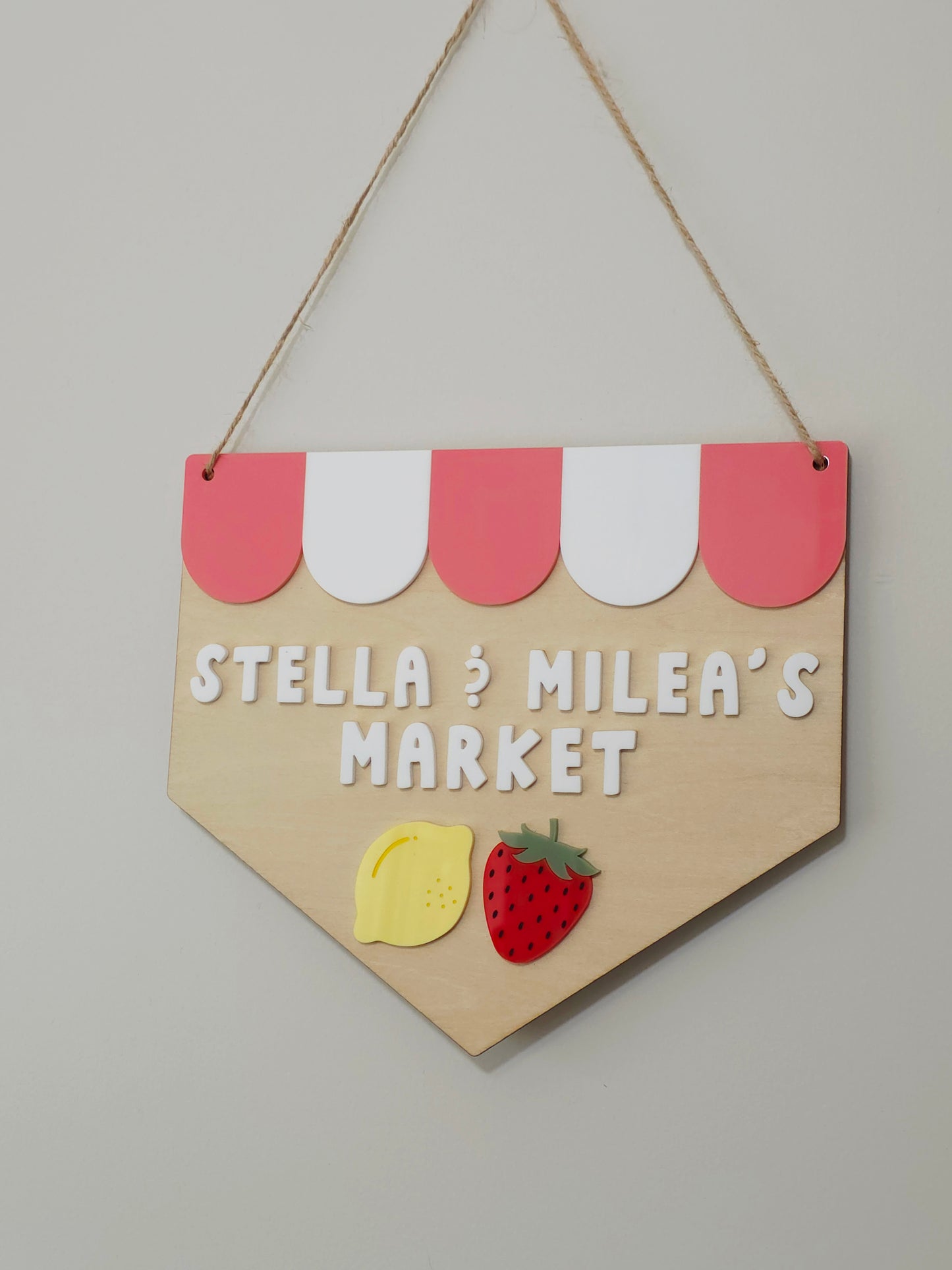Café, Market, Bakery Hanging Banner - Personalised and Customisable
