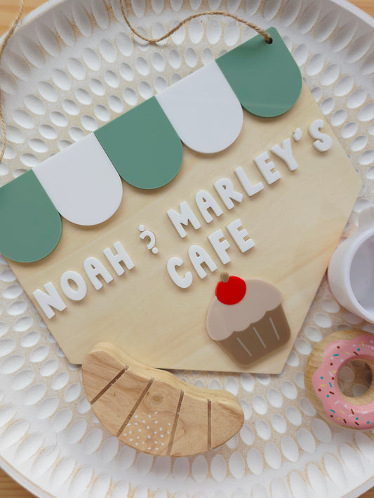 Café, Market, Bakery Hanging Banner - Personalised and Customisable