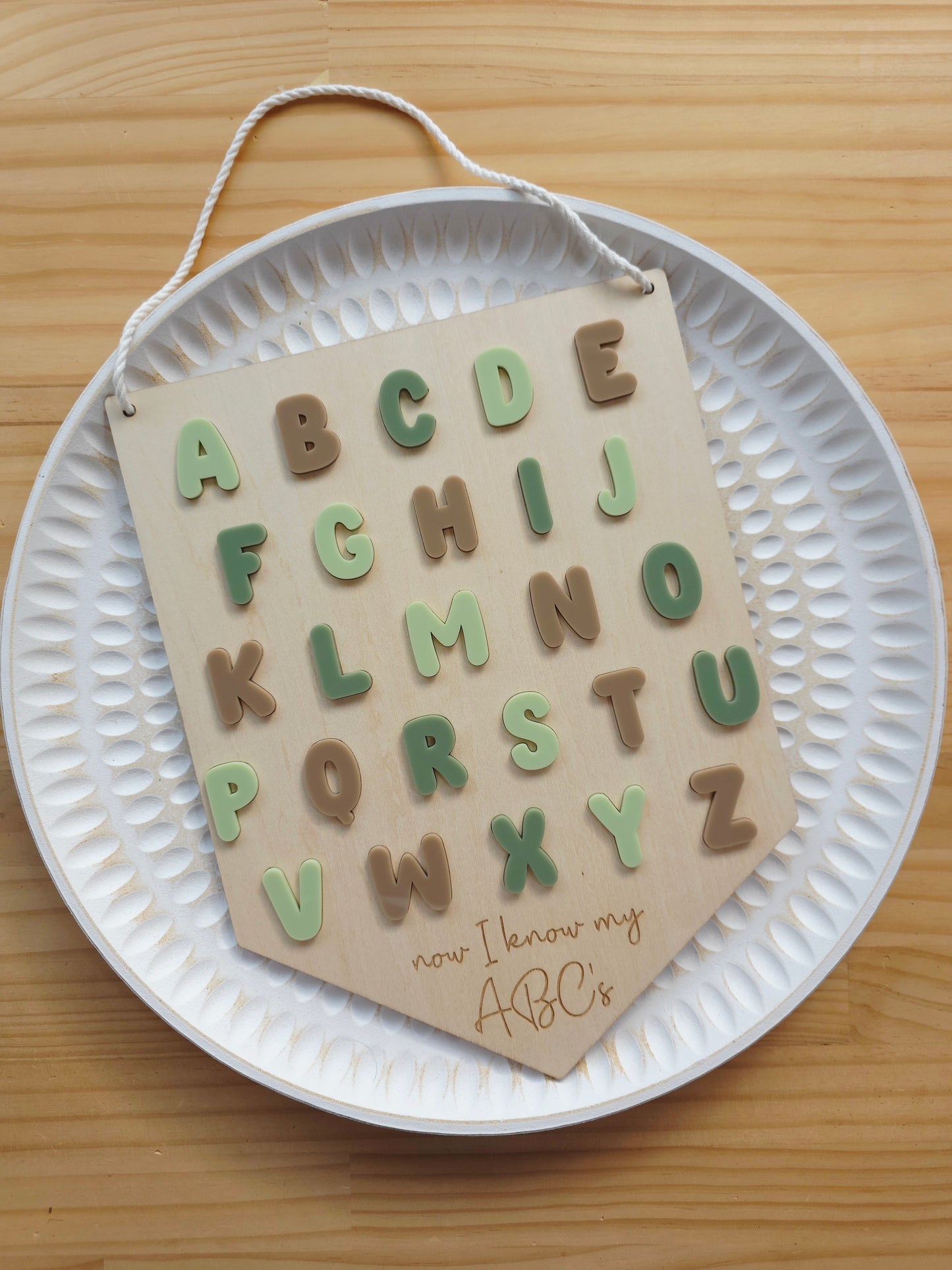 Alphabet Hanging Banner - Bubble Font