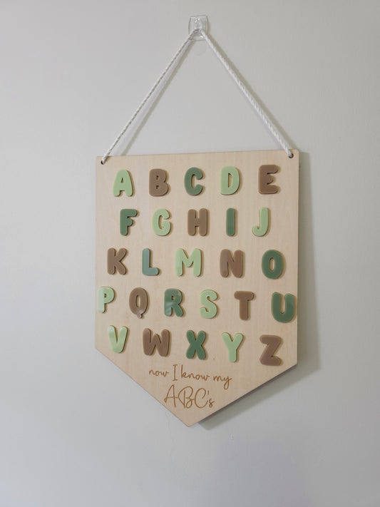 Alphabet Hanging Banner - Bubble Font