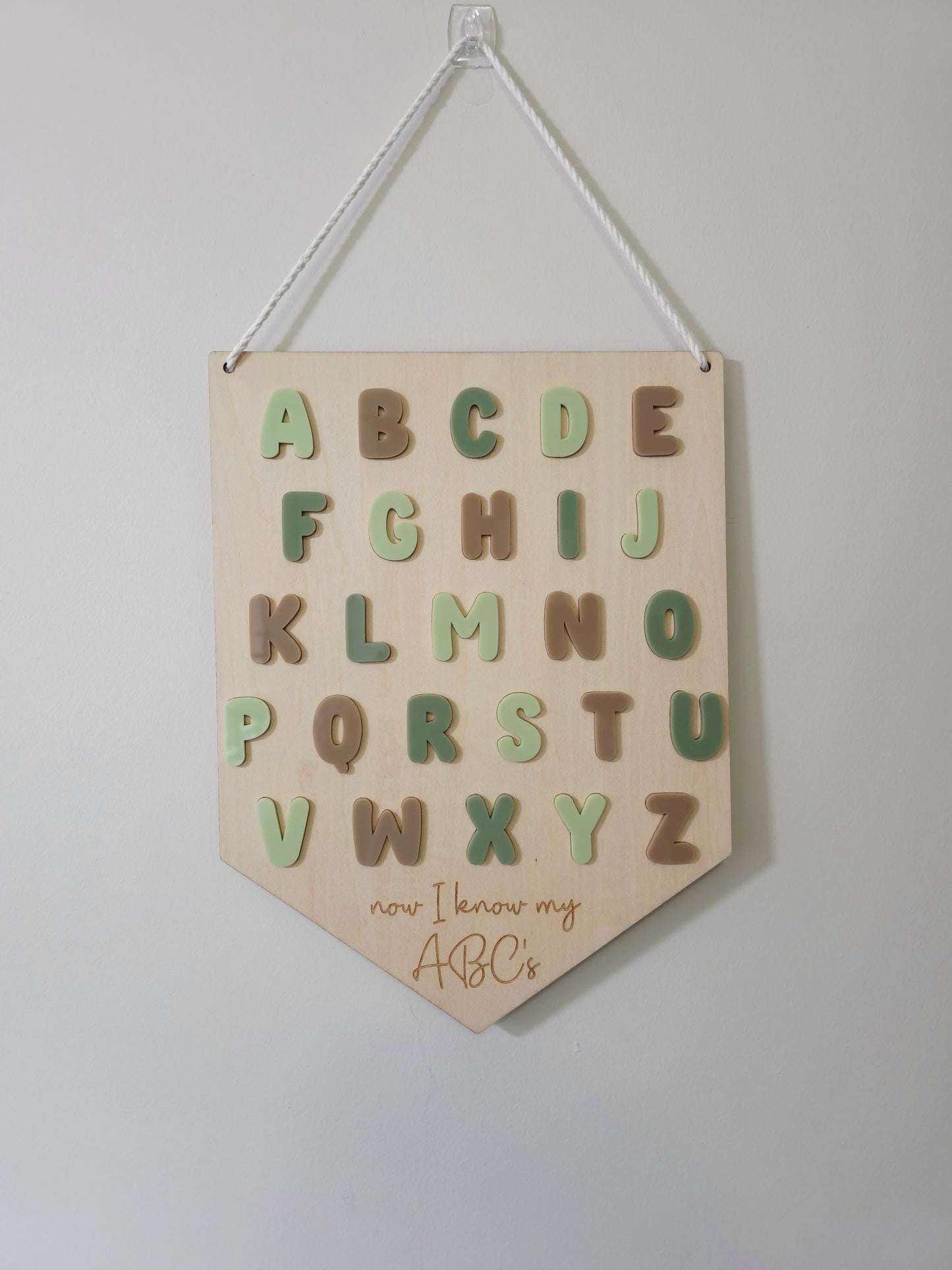 Alphabet Hanging Banner - Bubble Font