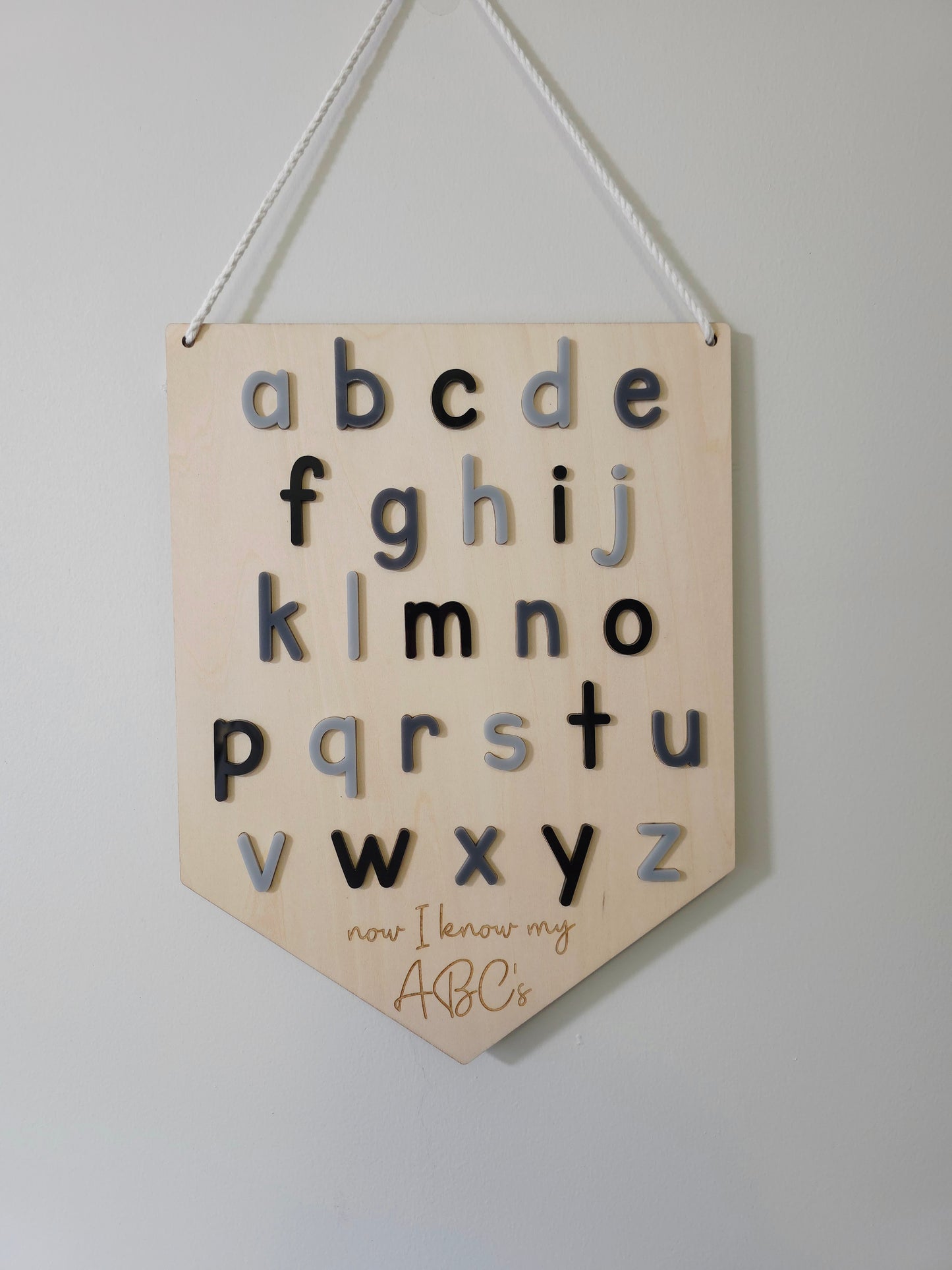Alphabet Hanging Banner - Classic Font
