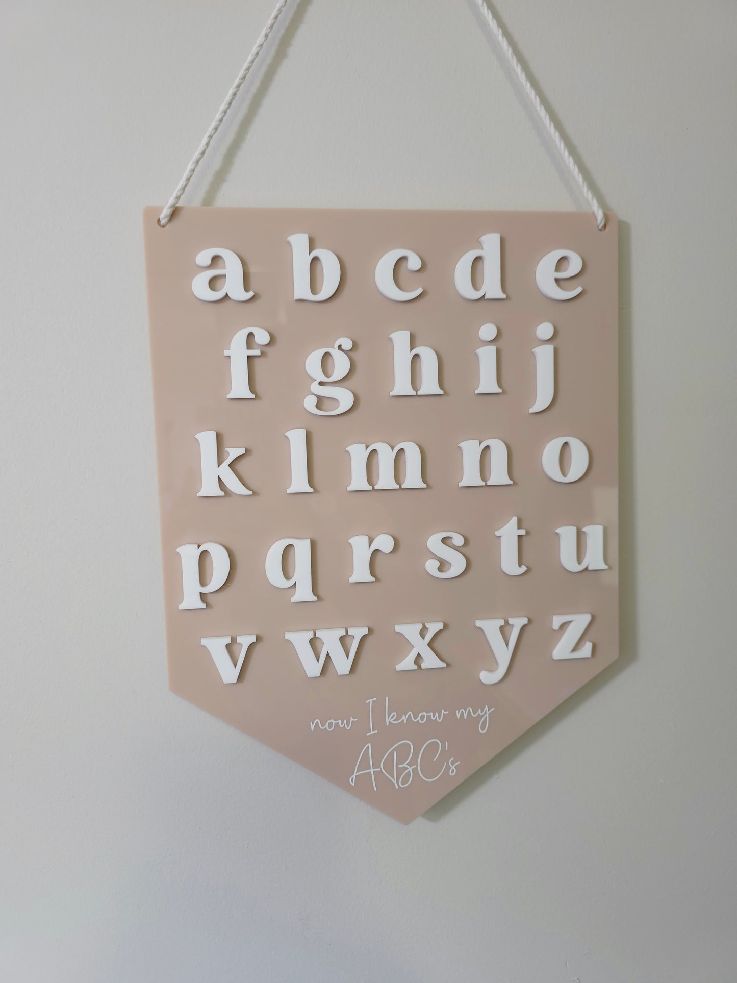 Alphabet Hanging Banner - Vintage Font