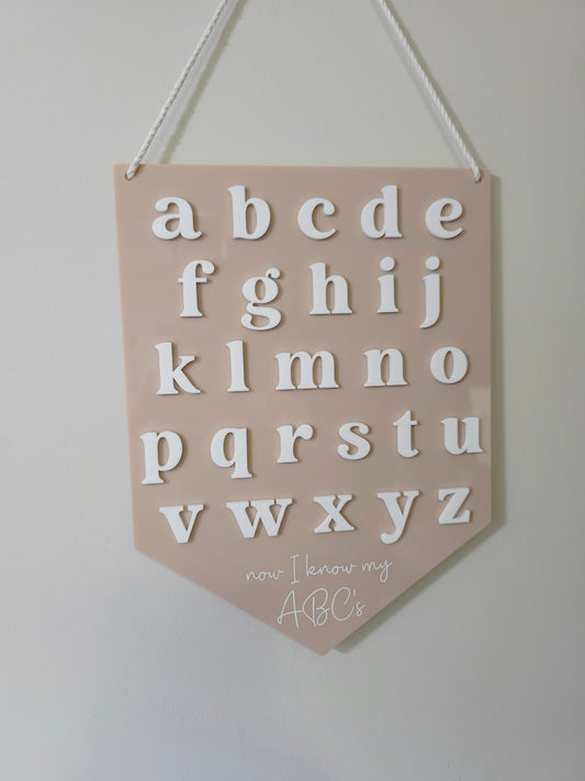 Alphabet Hanging Banner - Vintage Font