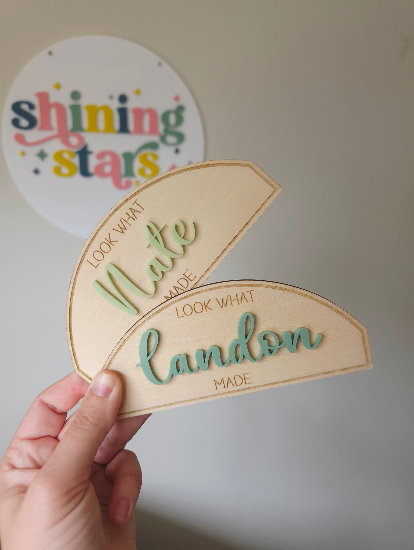 Kids Artwork Magnet- Script font