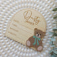 Bear Baby Announcement Plaque