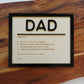 Dad Definition Plaque - Father's Day Gift