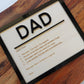 Dad Definition Plaque - Father's Day Gift