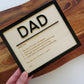 Dad Definition Plaque - Father's Day Gift