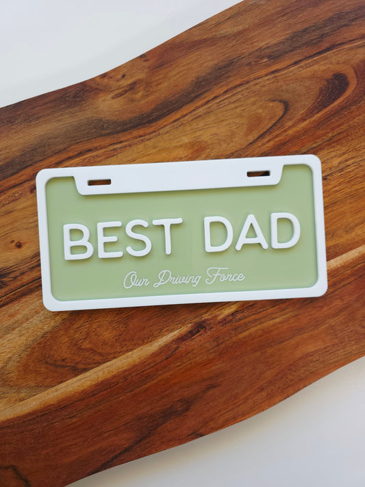 Number Plate for Dad - Personalised Father's Day Gift