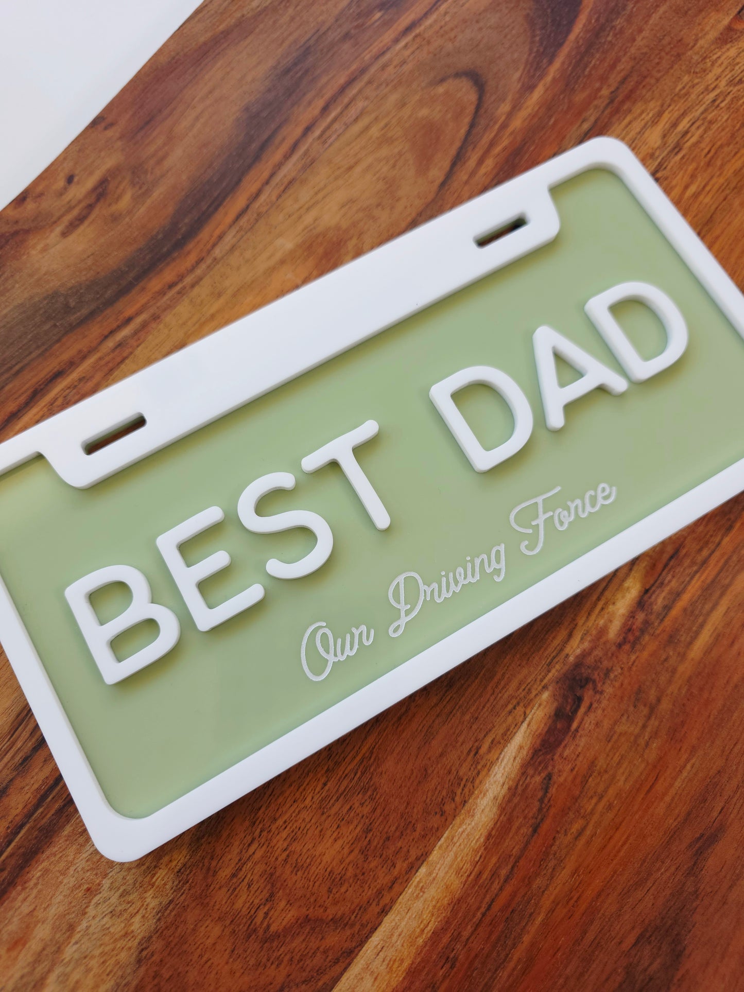 Number Plate for Dad - Personalised Father's Day Gift