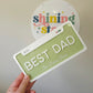 Number Plate for Dad - Personalised Father's Day Gift