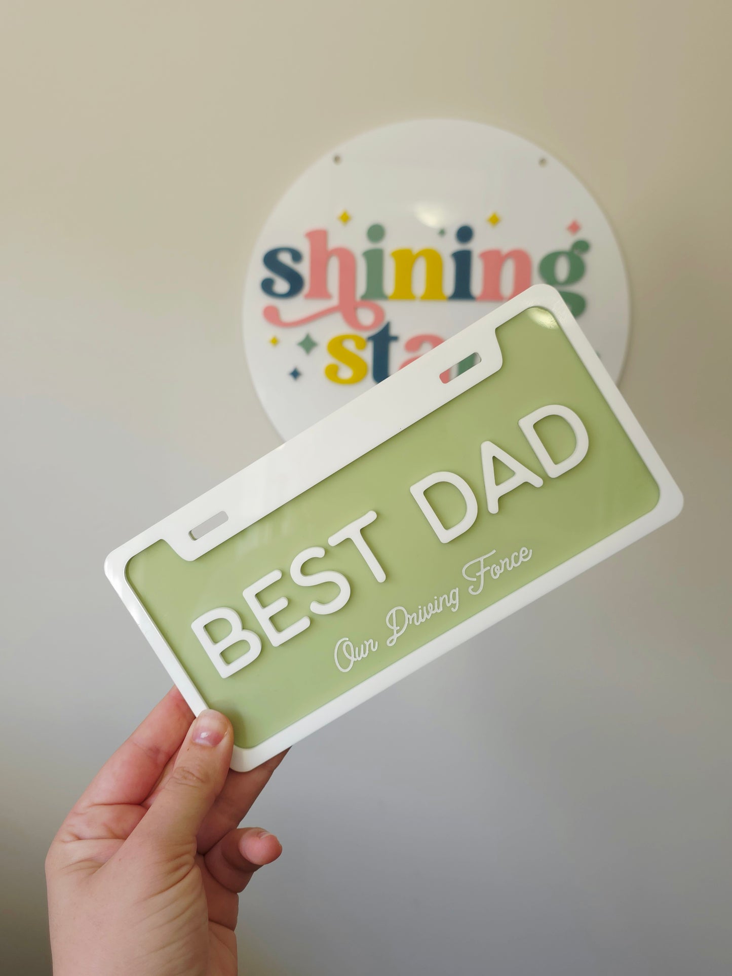 Number Plate for Dad - Personalised Father's Day Gift