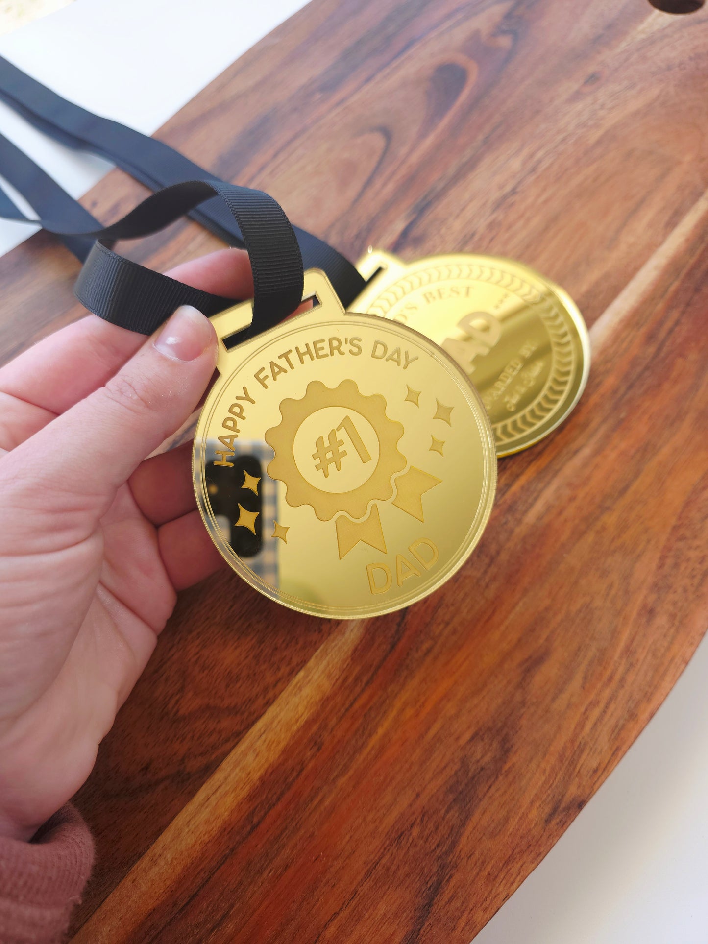 Father's Day Medal - Personalised