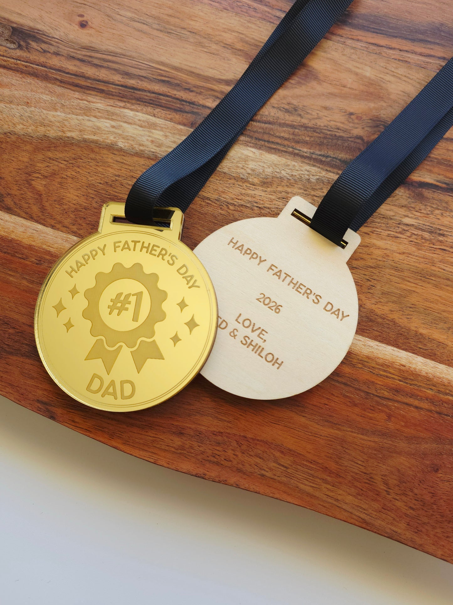 Father's Day Medal - Personalised