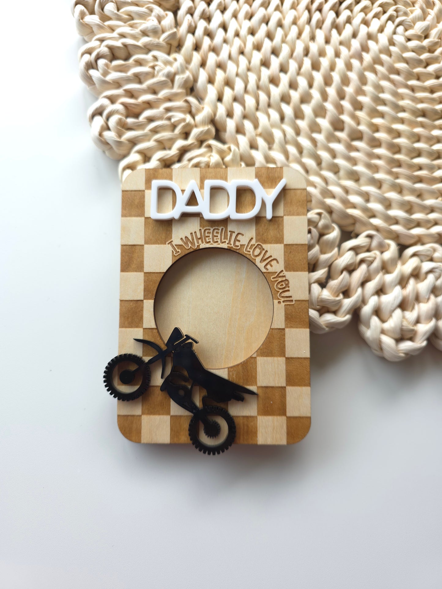 Motorbike Father's Day Photo Frame 2x3inch