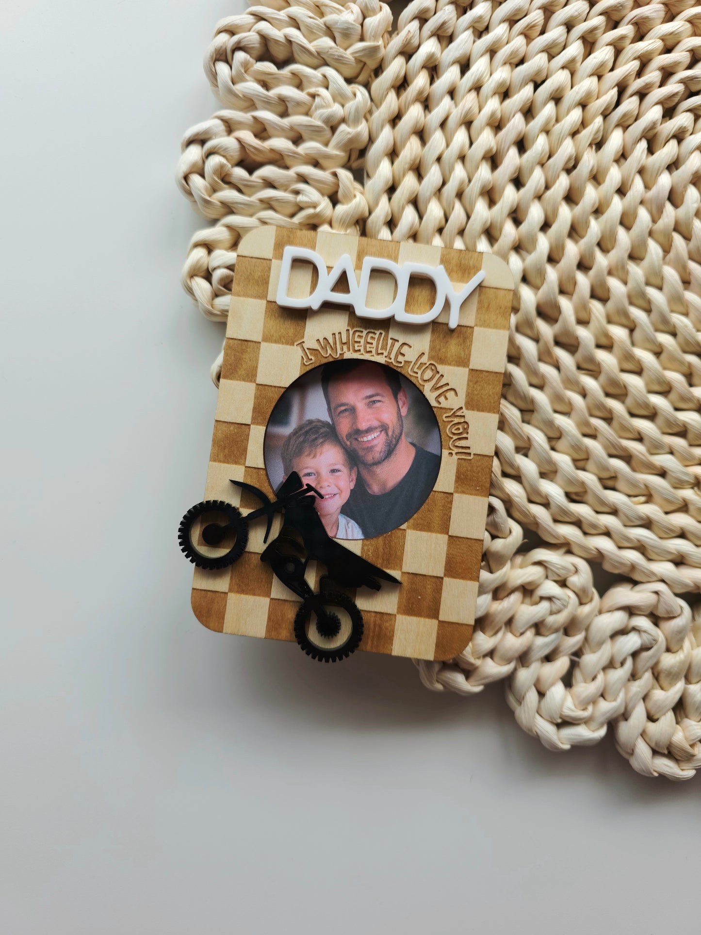 Motorbike Father's Day Photo Frame 2x3inch