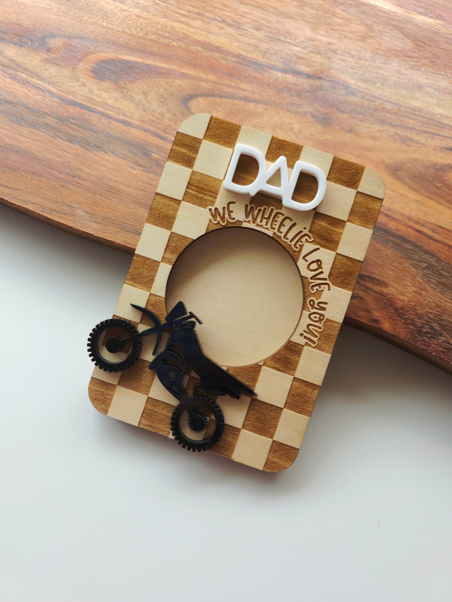 Motorbike Father's Day Photo Frame 2x3inch