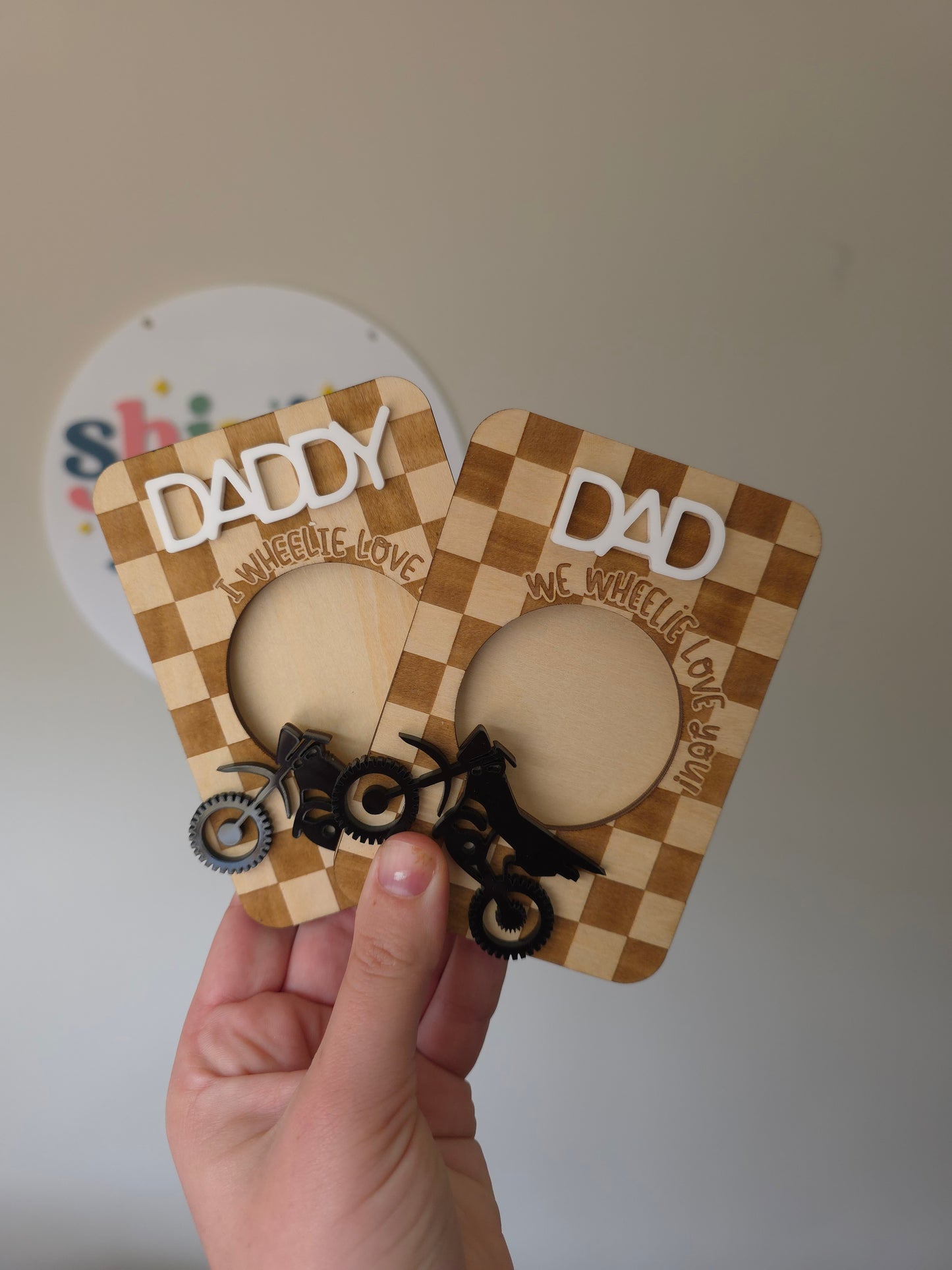 Motorbike Father's Day Photo Frame 2x3inch
