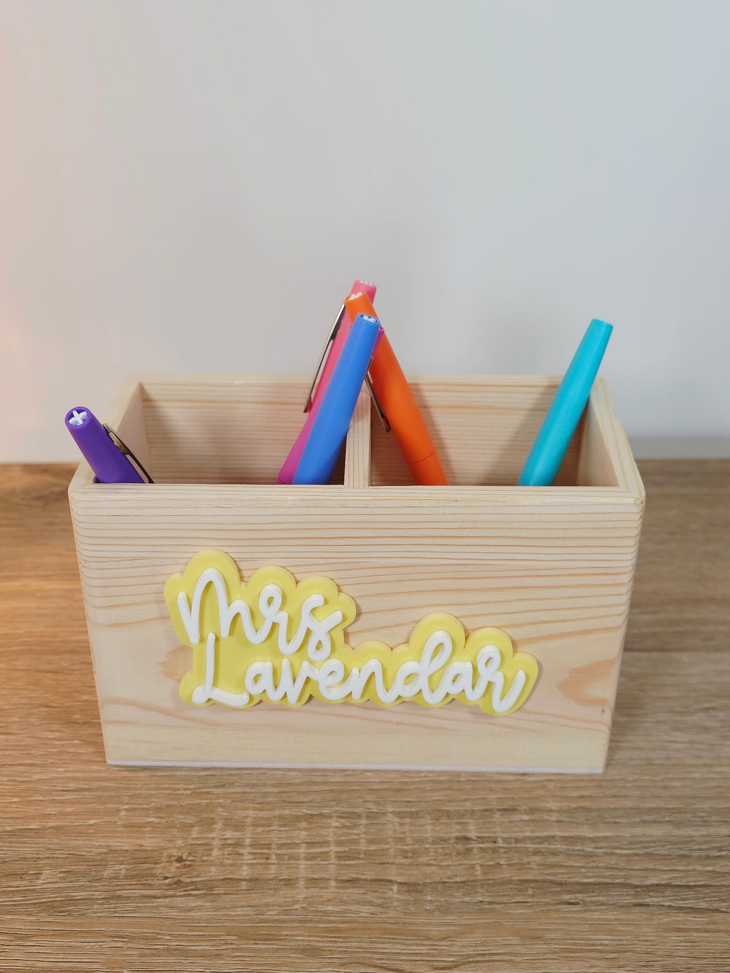 Personalised Pencil Pots - Plastic & Wood